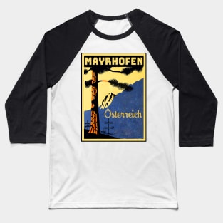 Skiing Mayrhofen Österreich Austria Ski Tyrol Baseball T-Shirt